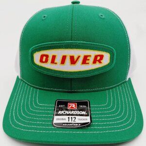 Oliver Green And White Richardson 112 Snap Back Hat Cap